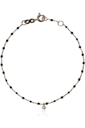 GIGI CLOZEAU 18kt rose gold Mini Gigi diamond and beaded bracelet