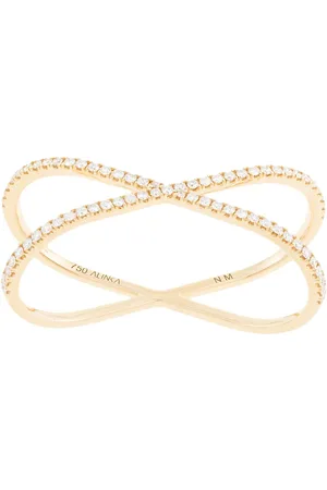 ALINKA 18kt yellow KATIA DUO two-finger diamond ring