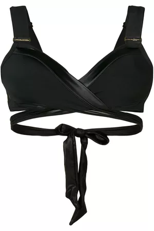 Black Wrap Front ’Spain’ Push-Up Bikini Top by s.Oliver | Swimwear365