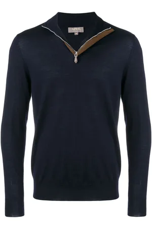 N.PEAL The Regent half-zip jumper