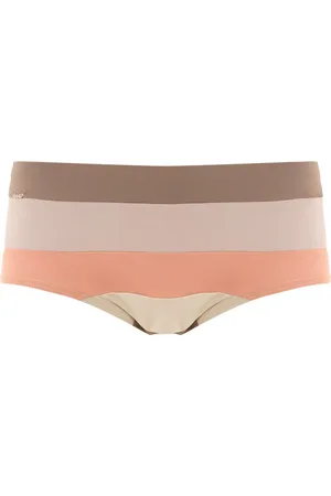 AMIR SLAMA Striped swim trunks