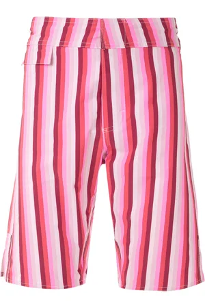AMIR SLAMA Striped swim trunks