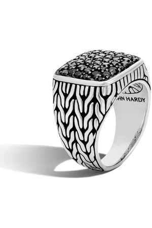 John Hardy And Sapphire Classic Chain Signet Ring