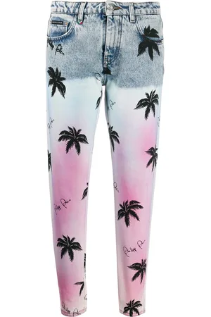 Philipp Plein Printed boyfriend jeans