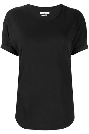Isabel Marant Mulher T-shirts - Slim-fit linen t-shirt