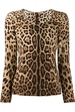Dolce & Gabbana Leopard-print long-sleeve T-shirt