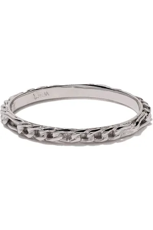 WOUTERS & HENDRIX 18kt white gold Figaro Chain ring
