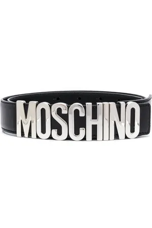 Moschino Logo plaque belt