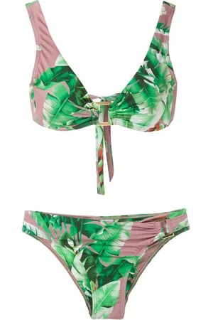AMIR SLAMA Floral print bikini set