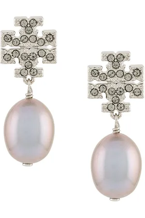 Tory Burch Kira pav?? pearl drop earrings