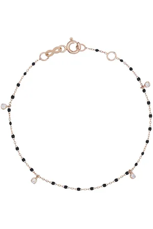 GIGI CLOZEAU 18kt diamond beaded bracelet