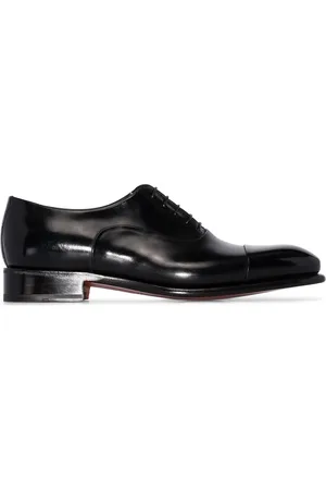 santoni Leather Oxford shoes