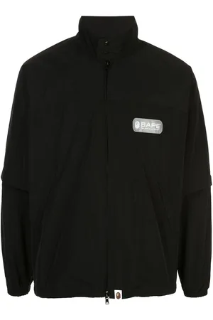 A Bathing Ape Detachable logo-print bomber jacket