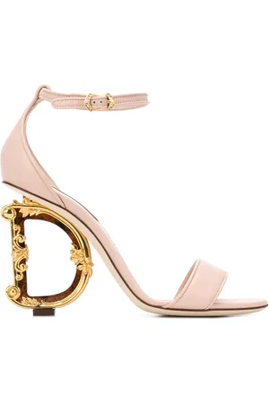 Dolce & Gabbana Baroque DG 105mm leather sandals