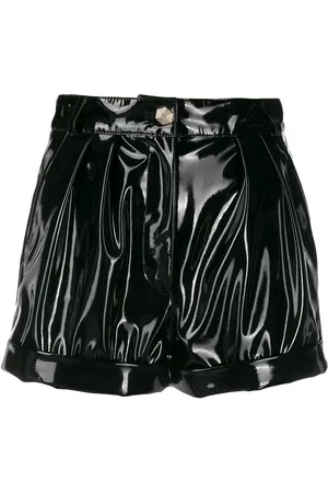 Philipp Plein Coated high-wasted shorts