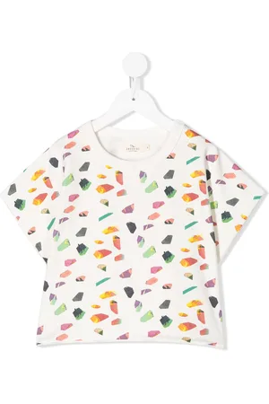 Le pandorine Geometric print boxy-fit T-shirt