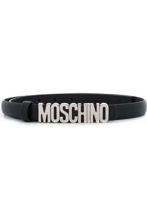 Moschino Logo plaque belt