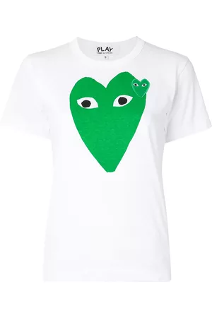 Comme Des Garçons Play Heart logo print slim fit T-shirt
