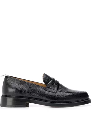 Thom Browne Pebble-grain penny loafers