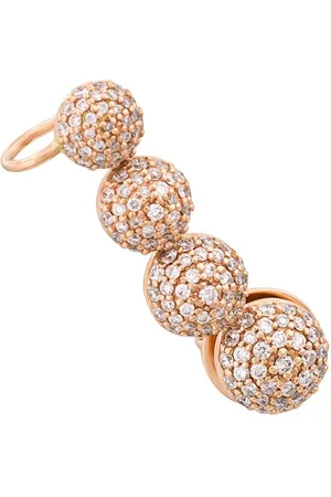 ALINKA 18kt rose gold Black Caviar diamond right ear cuff