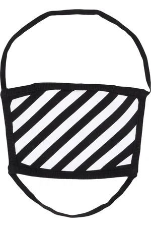OFF-WHITE Diag printed face mask