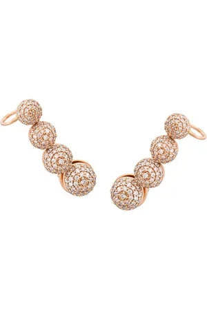 ALINKA 18kt rose gold Black Caviar diamond ear cuff