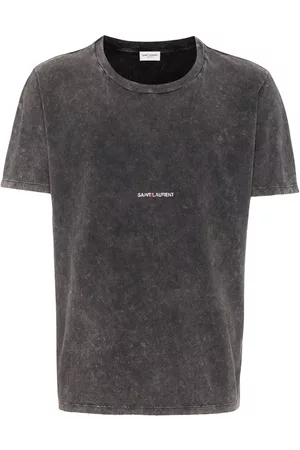 Saint Laurent mélange-effect Sheer Cotton T-shirt - Farfetch