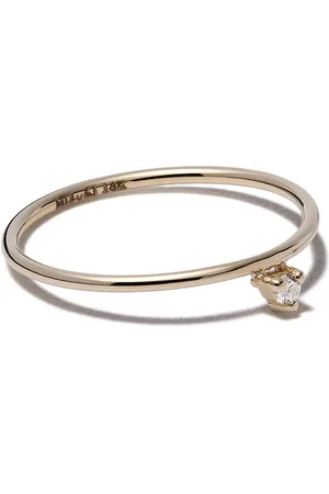 Mizuki 14kt yellow single diamond ring