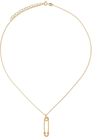 TRUE ROCKS Safety pin pendant necklace