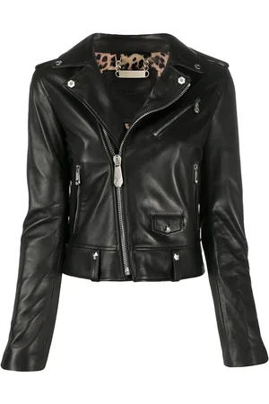 Philipp Plein Zipped biker jacket