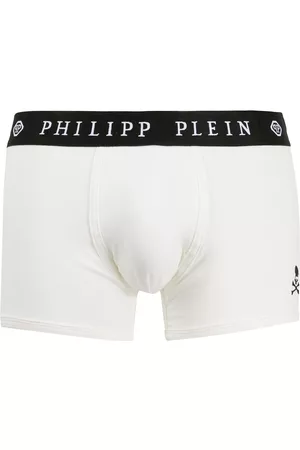 logo-embroidered fine-ribbed boxers