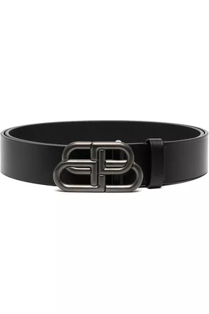 Balenciaga Homem Cintos - BB buckle leather belt