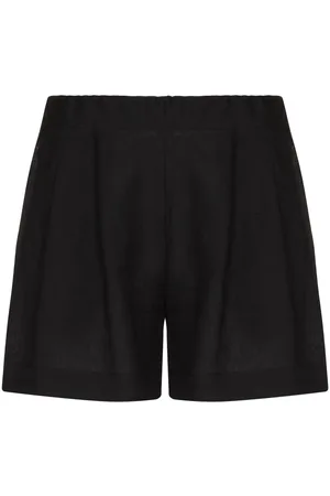 ASCENO Organic linen elasticated shorts