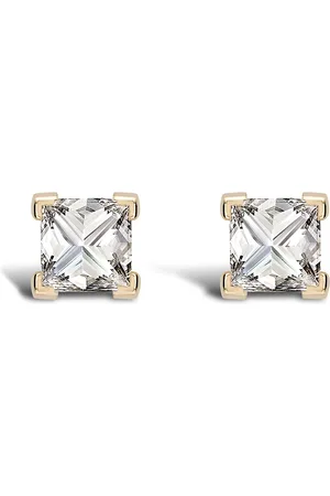 Pragnell 18kt yellow RockChic diamond solitaire earrings