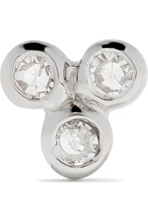 Maria Black 14kt white gold Triad diamond stud