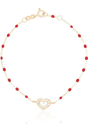 GIGI CLOZEAU 18kt yellow beaded diamond bracelet