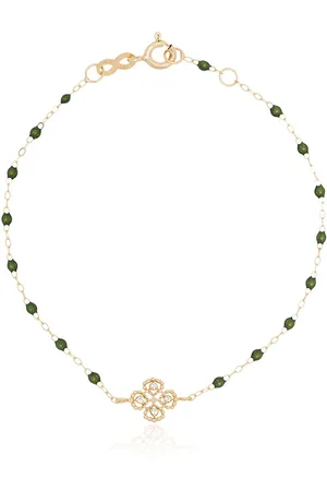 GIGI CLOZEAU 18kt yellow beaded diamond bracelet