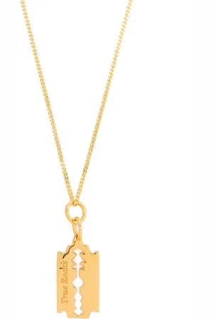 TRUE ROCKS Mini razor pendant necklace