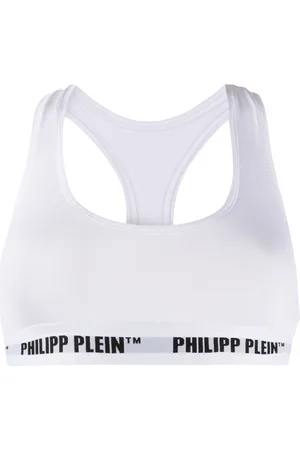 Philipp Plein Logo band sports bra