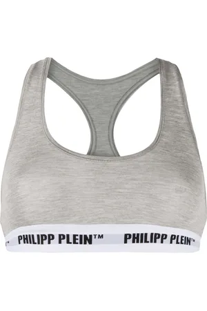 Philipp Plein Logo band sports bra