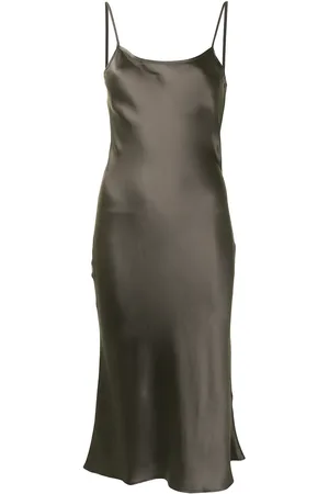 Voz Midi silk slip dress