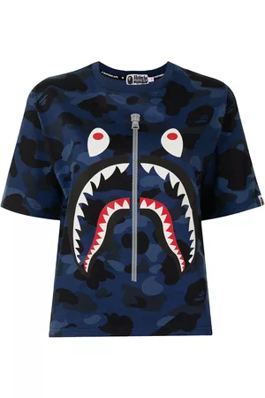 A BATHING APE® Camouflage Shark Stripe T-shirt