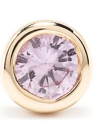 Maria Black 14kt yellow pink sapphire Dot Mega stud earring