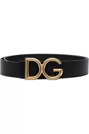 Dolce & Gabbana DG logo-plaque buckle belt