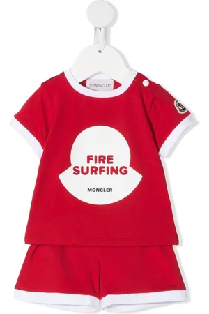Moncler Fire surfing-print short set