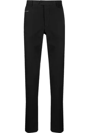 Philipp Plein Logo-plaque chinos