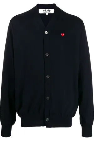 Comme des Garçons Heart logo V-neck cardigan