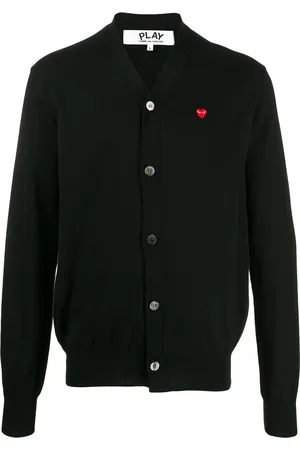 Comme des Garçons Heart logo V-neck cardigan