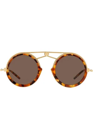 Dolce & Gabbana Tortoiseshell pilot frame sunglasses