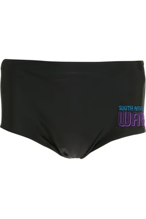 AMIR SLAMA Embroidered detail swimming trunks